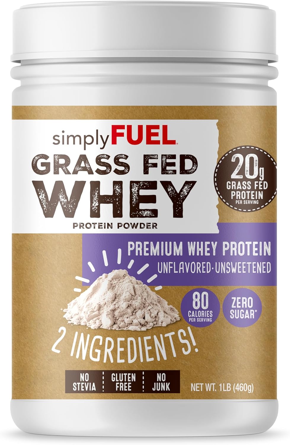 100 Grass Fed Whey Protein Powder Only 2 Ingredients