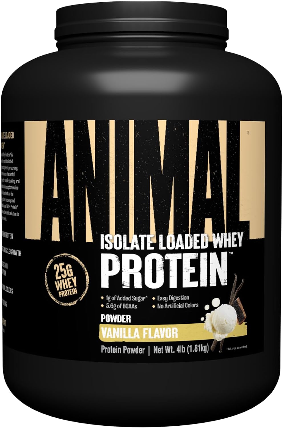 Animal Whey Isolate Protein Powder Loaded for Pre