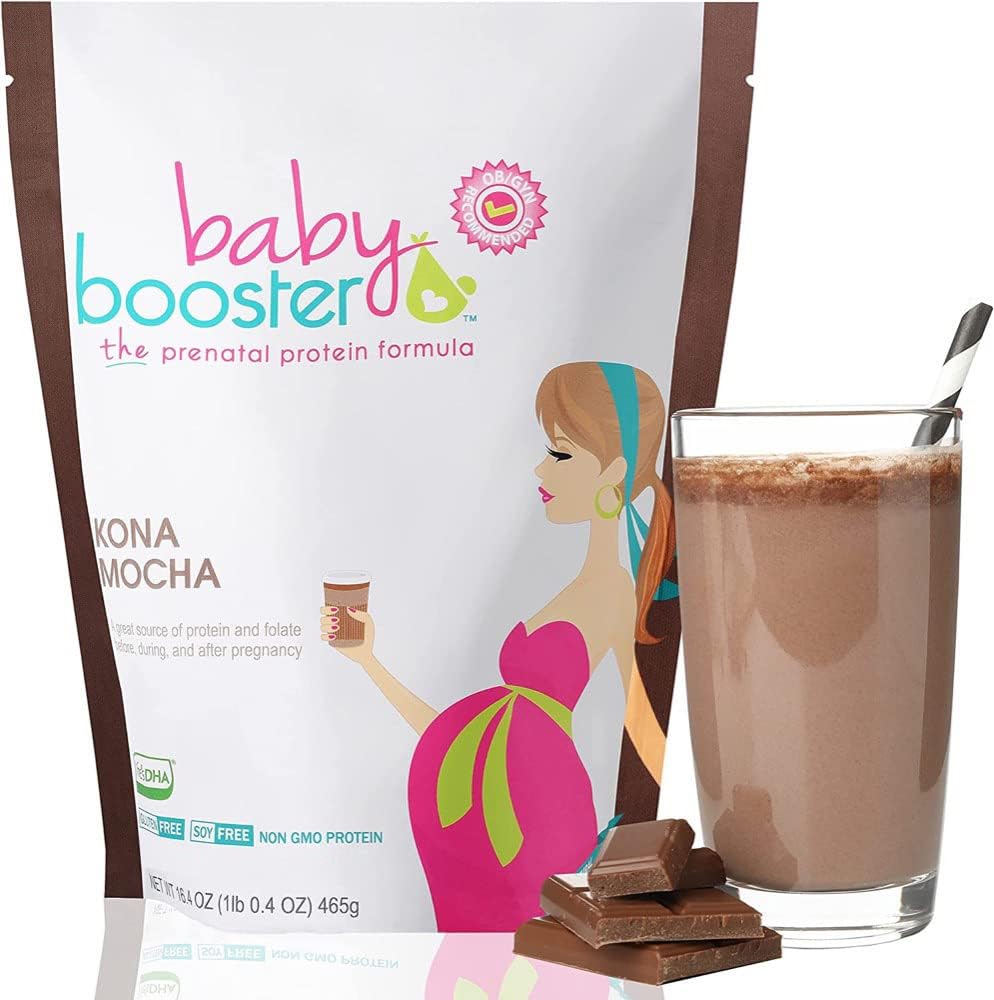 Baby Booster Chocolate Mocha Prenatal Vitamin Supplement and Protein Shake