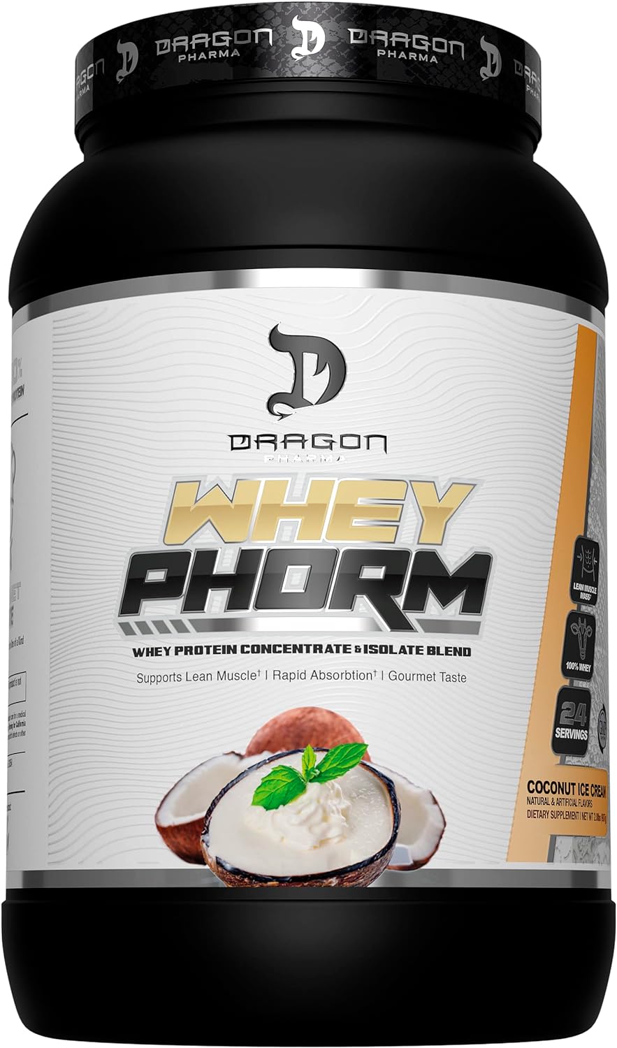 DRAGON PHARMA Whey Protein Blend Fast Absorption Gluten Free 100