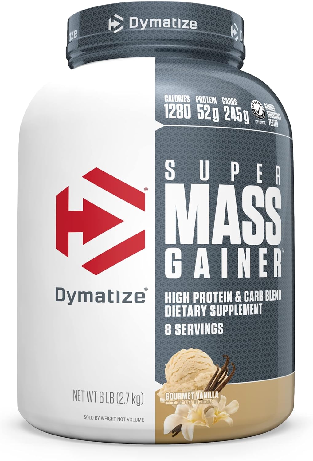 Dymatize Super Mass Gainer Protein Powder 1280 Calories 52g