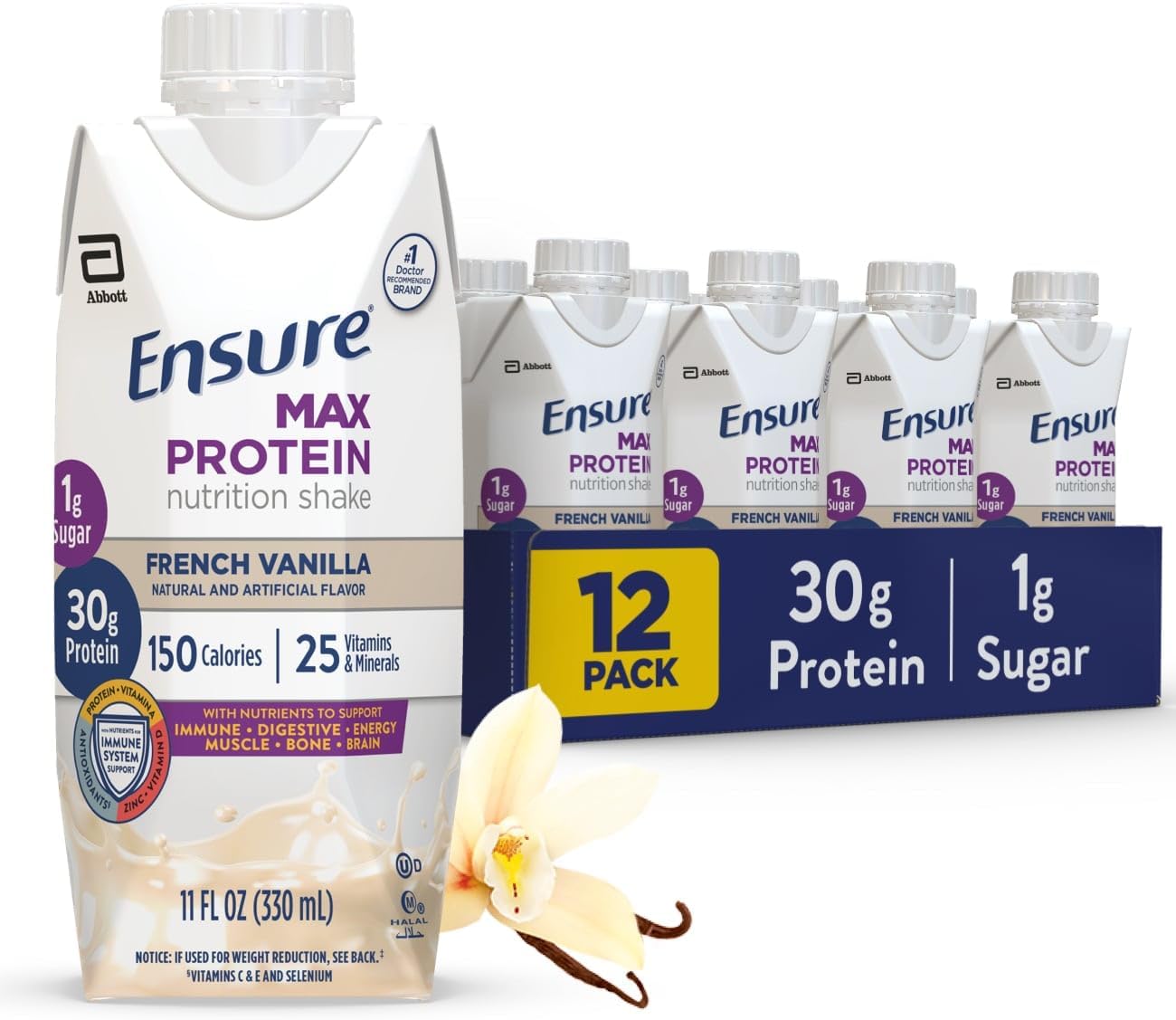 Ensure Max Protein Nutrition Shake with 30g of Protein 1g