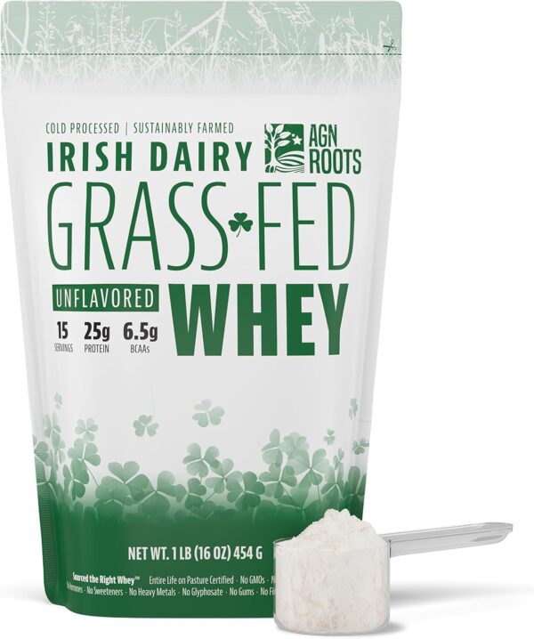 Grass Fed Whey Protein Powder Isolate Unflavored Unsweetened