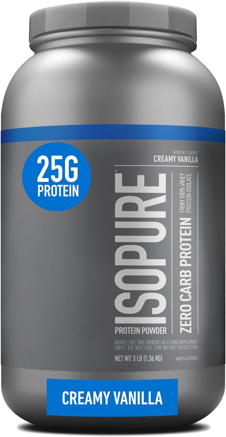 Isopure Protein Powder Creamy Vanilla Whey Isolate with Vitamin C