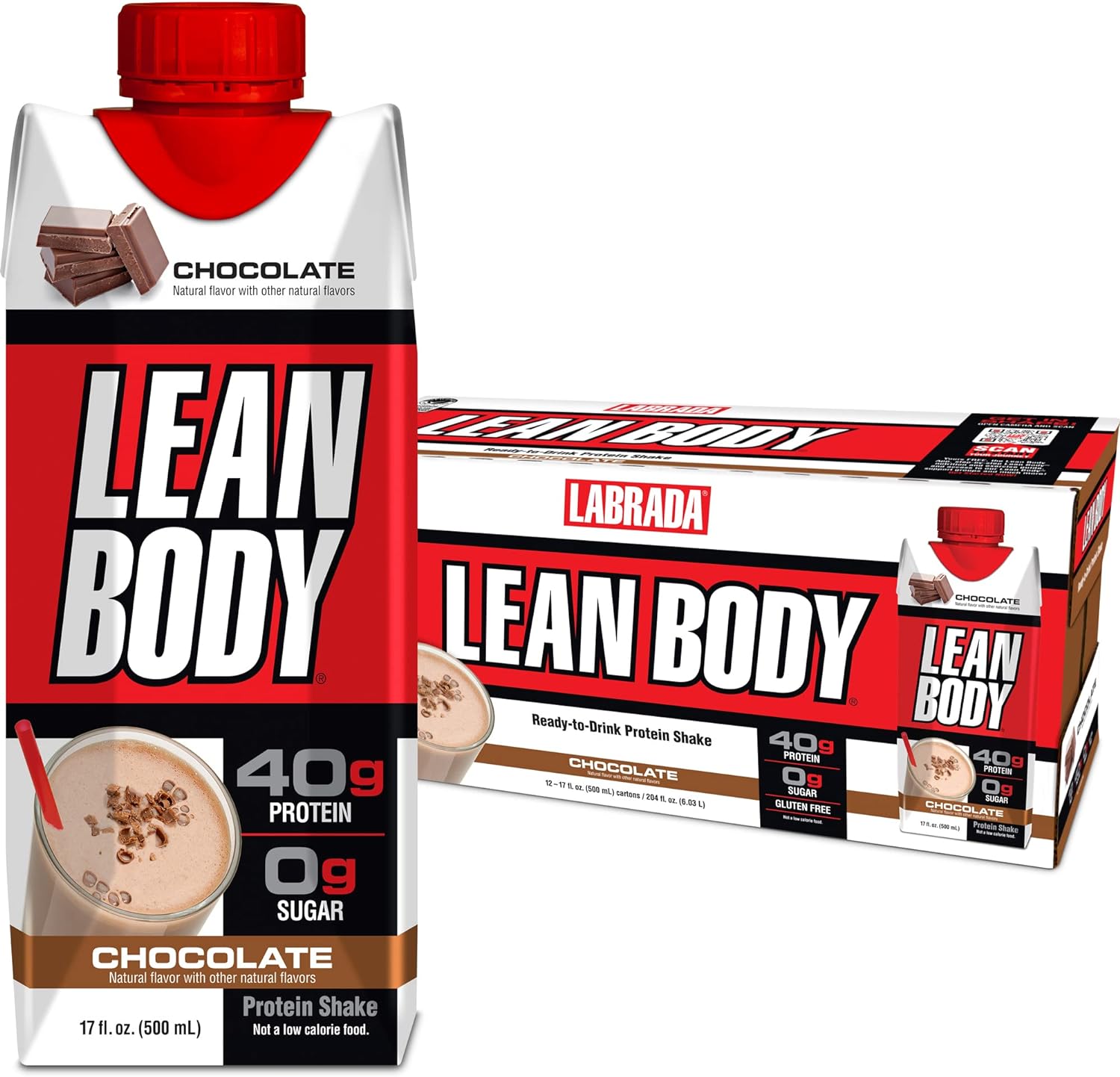 Lean Body Ready to Drink Chocolate Protein Shake 40g Protein Whey Blend