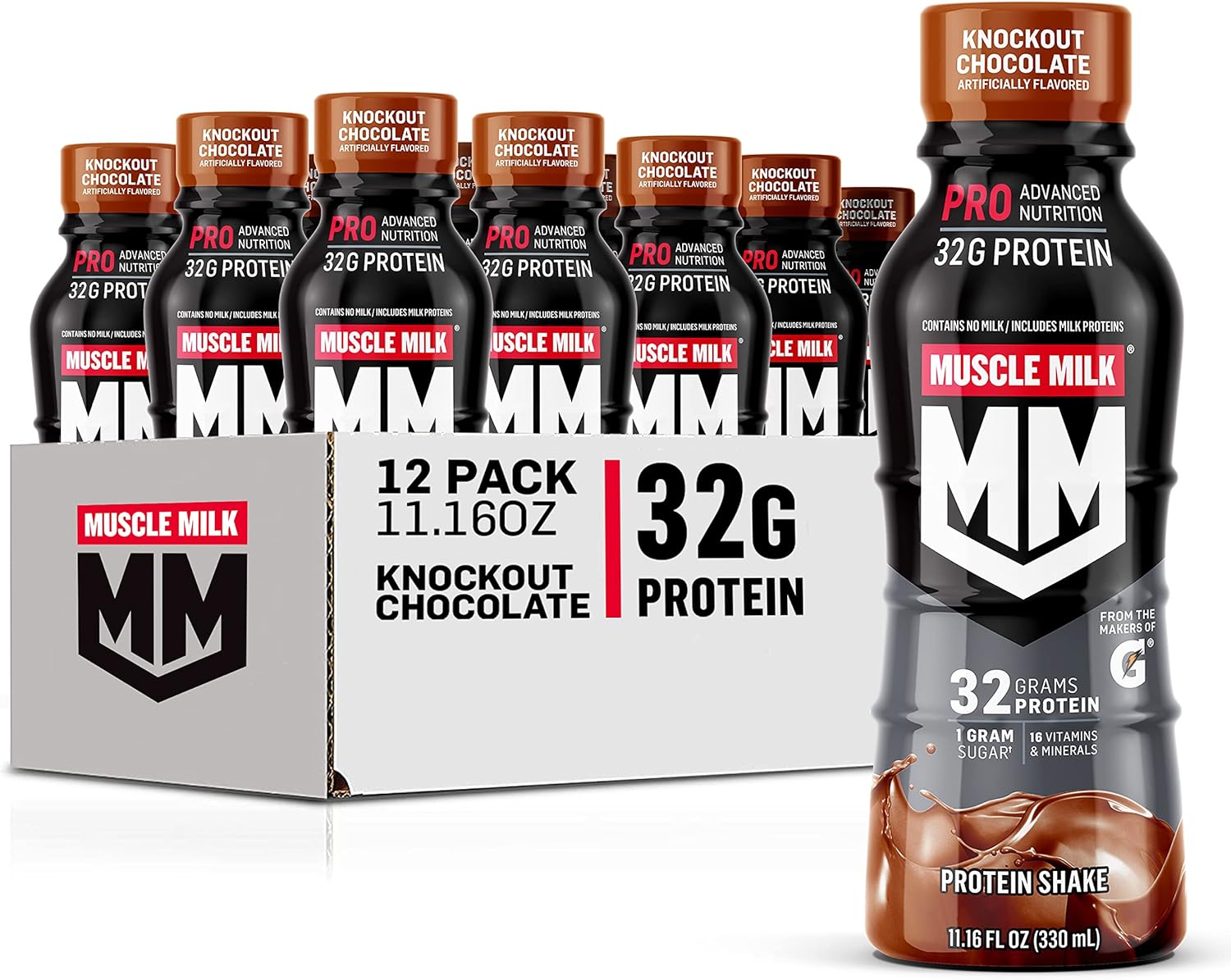 Muscle Milk Pro Advanced Nutrition Protein Shake Knockout Chocolate 1116