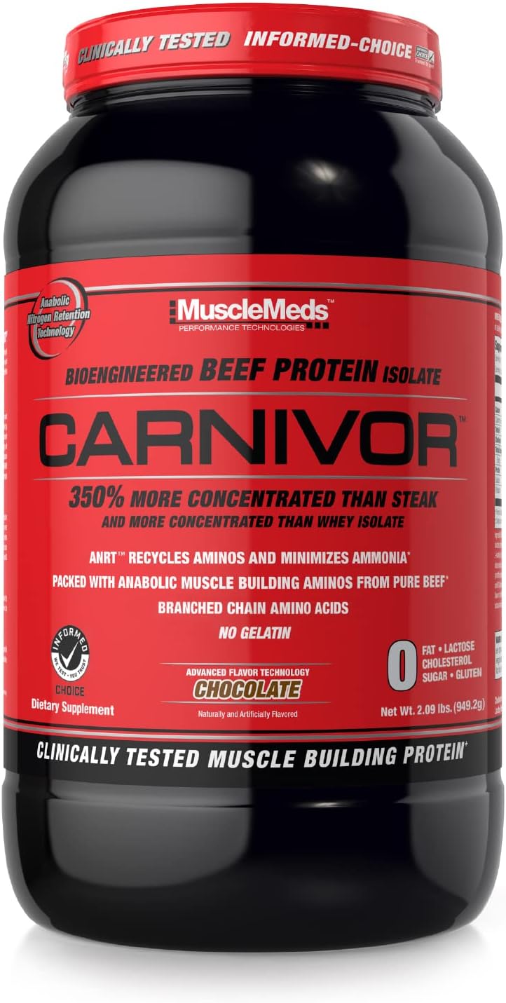 MuscleMeds Carnivor Hydrolyzed Beef Protein Isolate 0 Lactose 0 Sugar