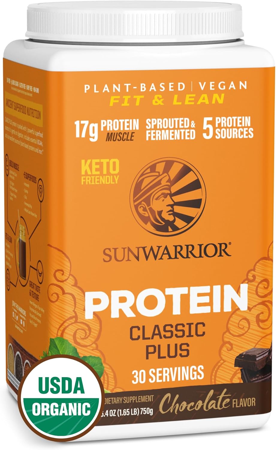 Sunwarrior Vegan Organic Protein Powder Plant Based 5 Superfood Quinoa