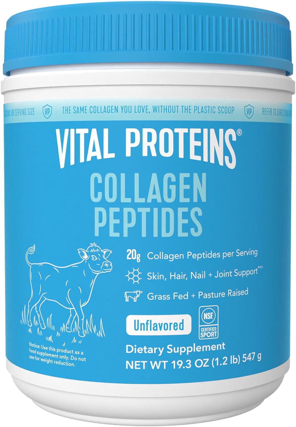 Vital Proteins Collagen Peptides Powder Promotes Hair Nail Skin Bone