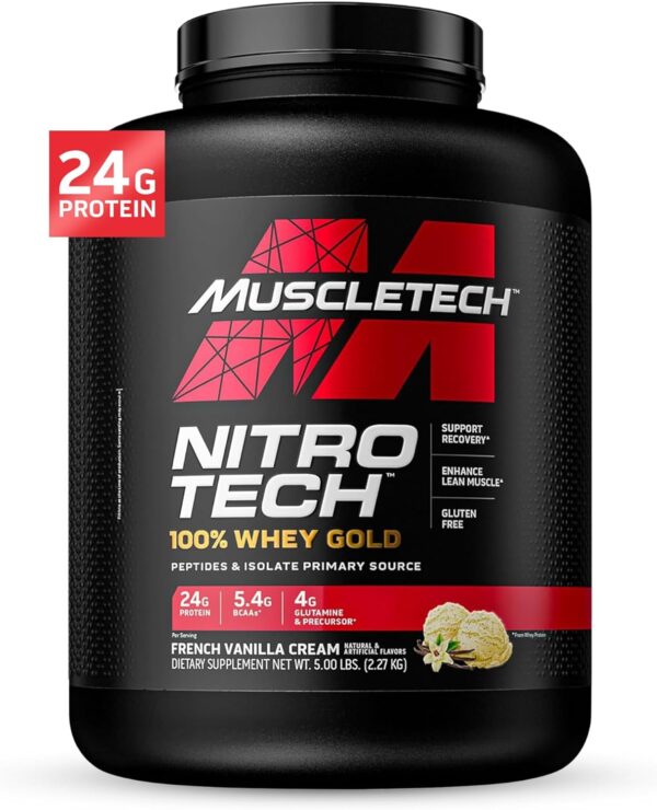 Whey Protein Powder MuscleTech Nitro Tech Whey Gold Protein Powder